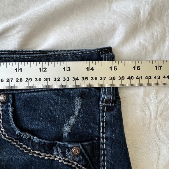 Silver Jeans Women's AIKO Skinny Dark Wash Fluid Denim Jeans 28 Ankle Zipper - Picture 12 of 16